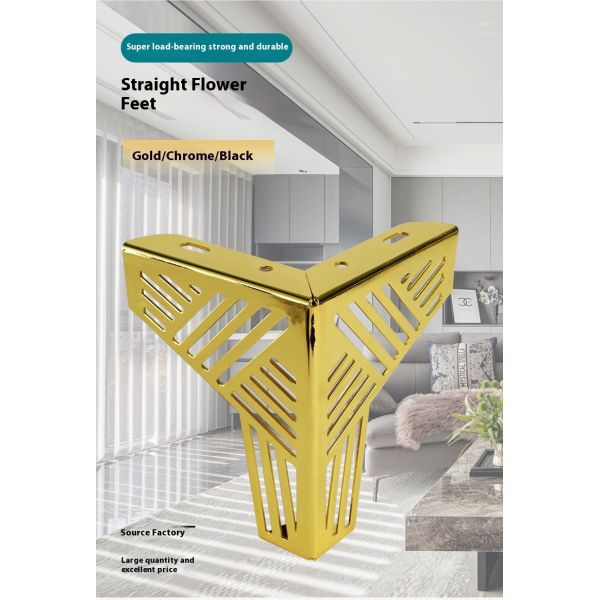 Wanjusheng Best-selling Y-shaped Metal Furniture Legs Cheap Sofa Legs Chair Legs Made of Iron Material