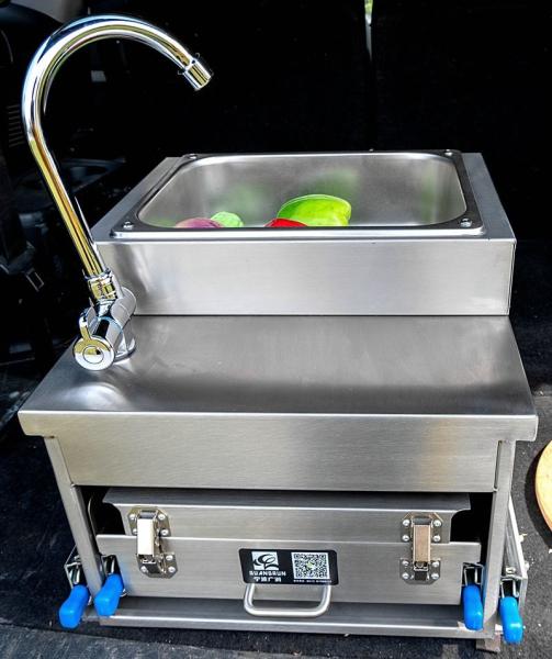 JP Portable stainless steel pull out gas stove for outdoor kitchen RV motorhome caravan