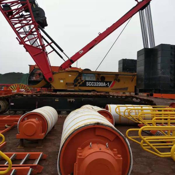 SCC3200A-1 Used Crawler Crane 60m Boom Crawler Telescopic Crane