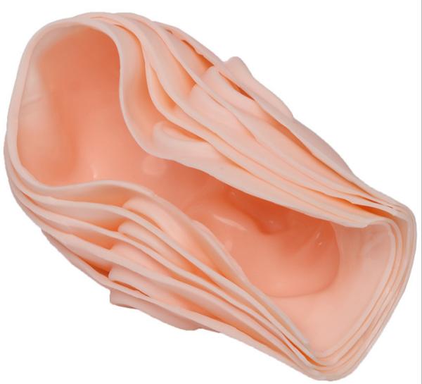 A tatuagem da cara descorada sobrancelha do silicone da pele 3D da prática raspou cosméticos da UGP da pele da máscara da pestana