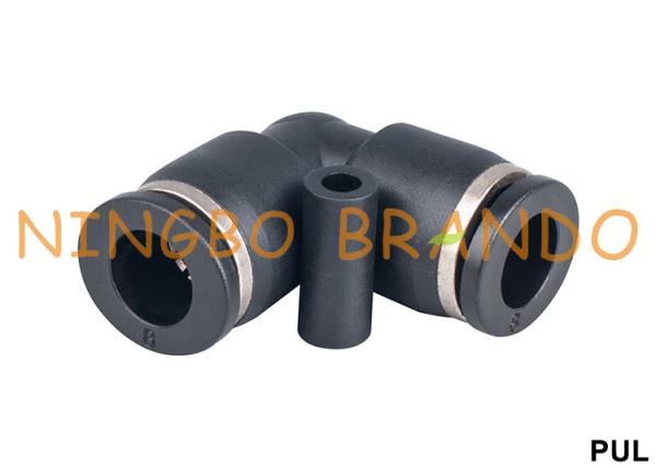PUL Union Elbow Pneumatic Hose Fittings Push To Quick Connect