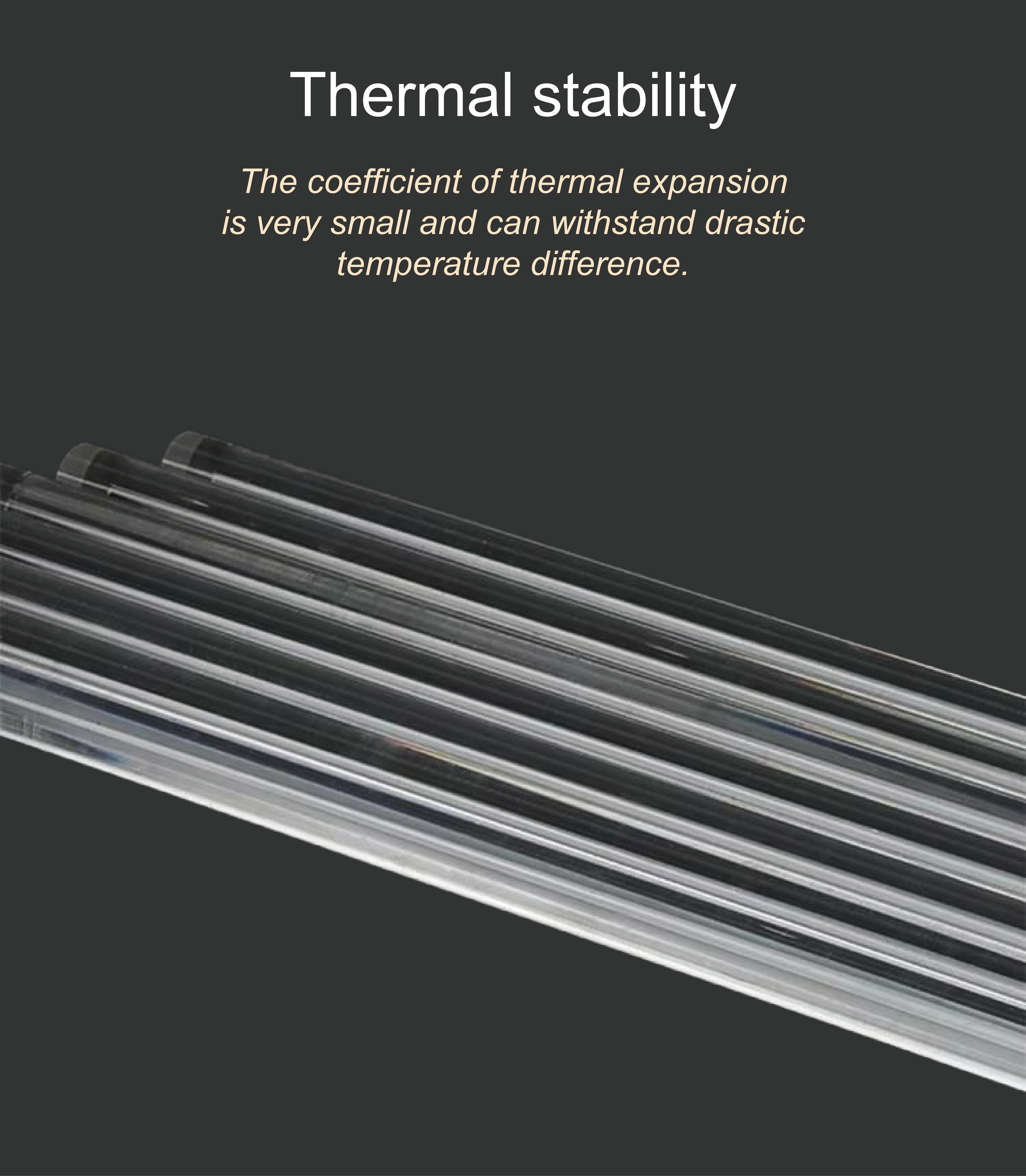 Transparent Quartz Stirring Rod