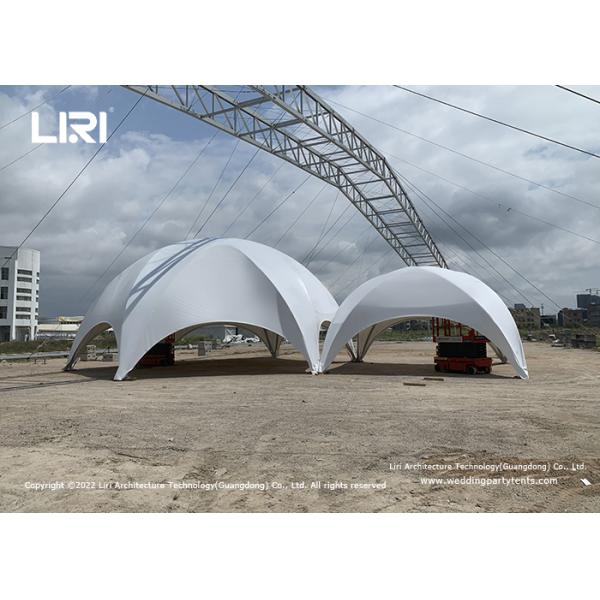 8m Aluminum Crossover Outdoor Hexagonal Dome Frame Tents For Trade Show