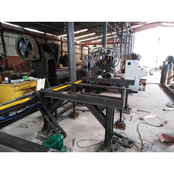 3-In-1 CNC Steel Punching Processing Line For Angle Steel Flat Bar Channel Steel 3 Punches Per Side