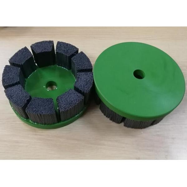 Engineered Custom CNC Deburring Brushes , Ceramic Disc Abrasive Filament Brushes