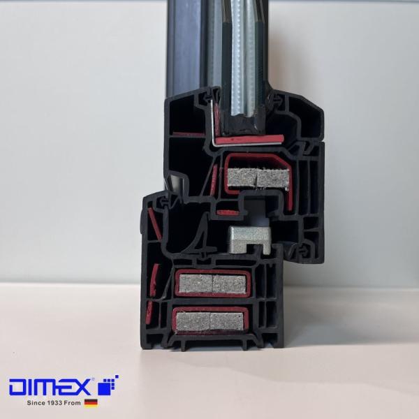 Dimex L65 High UV White UPVC Profiles For Casement Window Door