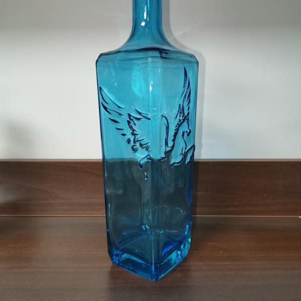 500 мл 750 мл 700 мл 1 л Прозрачная голубая небесная океанская цветная стеклянная бутылка
