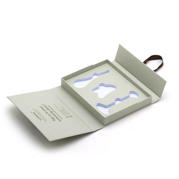 OEM Custom Gift Packaging Small Paper Gift Box With Foam And Ribbon