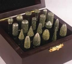 Nickle Bond Diamond Mounted Points , Portable Safety Abrasive Mounted Points