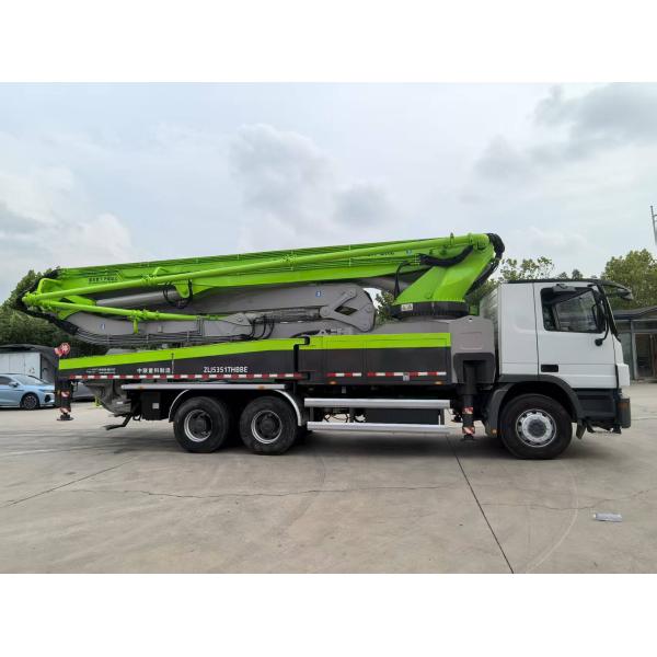 2015 Usado Zoomlion 49 metros Camión montado en hormigón Camión bomba maquinaria de construcción