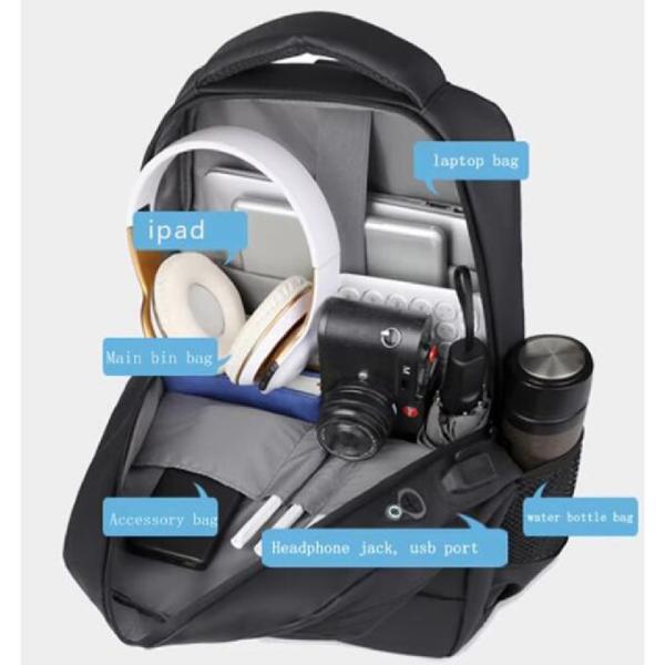 Lightweight Waterproof Nylon Comfortable Business Laptop Backpack With Usb