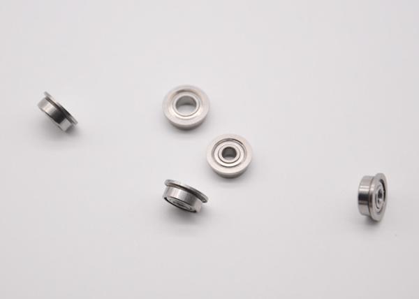 ABEC-1 F604ZZ Open ZZ Flanged Ball Bearing Radial Load Direction ISO9001