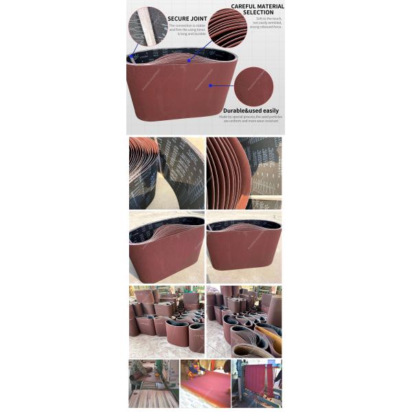 Alumina Abrasives Sanding Belts for Metal / Wood Polishing Woodworking Essential Tool
