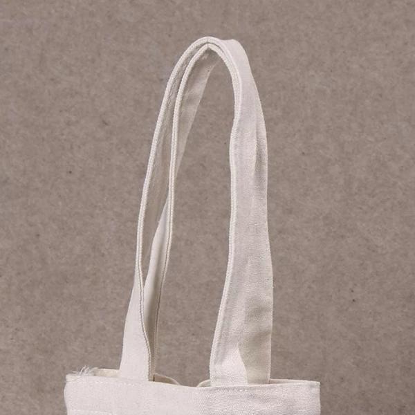 Printed Shopping Cotton Canvas Bag , Custom Logo White Cotton Tote Bag