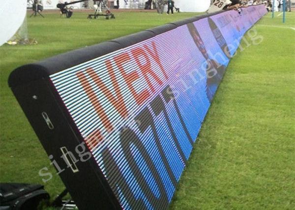 Outdoor LED Football Pitch Advertising Boards Excellent Color Consistency