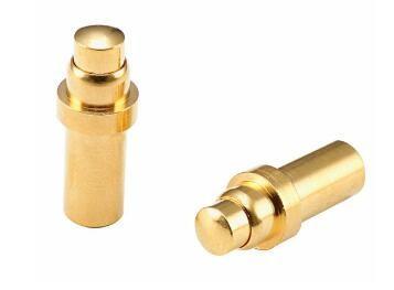 Professional High Current Pogo Pins Gold Color 50m Ohm Max Contact Resistance