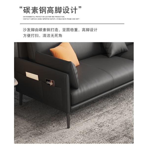 Light Luxury Living Room and Office Sofa Bed Customized Italian Style with Wood Frame