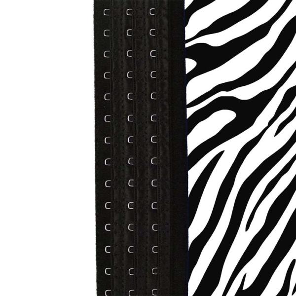 Подгонянный тренер талии Slimfit зебры латекса 3 крюков для более низкого живота