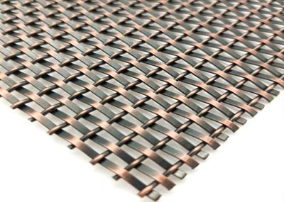 SS304 Woven Decorative Wire Mesh Facades 80mm