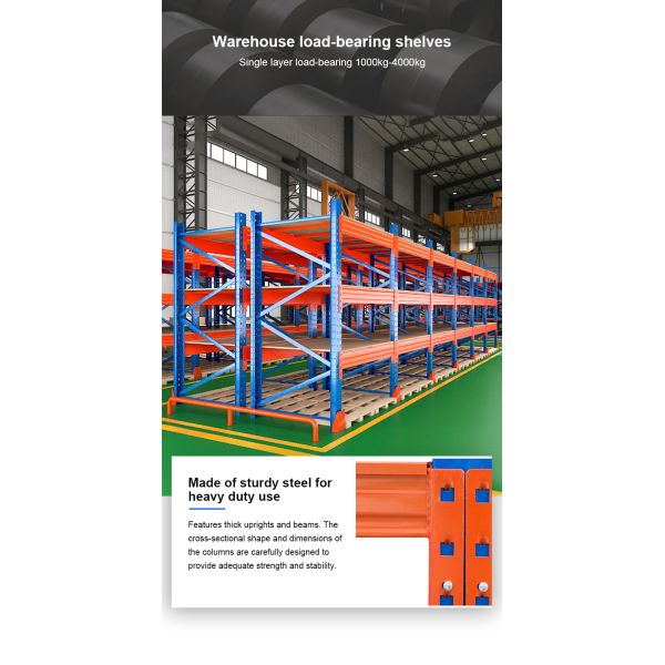 Heavy-Duty Steel Pallet Racking System, 5000kg Load Capacity, Adjustable Stackable Design | For Warehouse Storage