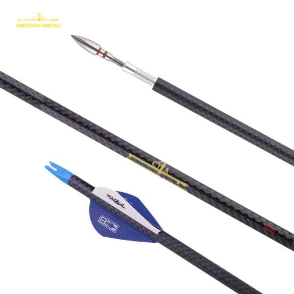 ID.245 ((6.2MM) 3K FIBRA DE TECA SPINHA 250/300/350/400/500/600 32.003-.001 STRAIGHTNESS HUNTING/TARGET Arrow de caça