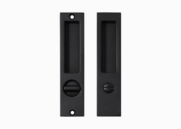Brass Sliding Door Lock Set Handles Gold PVD Black For Interior Living Room Bathroom