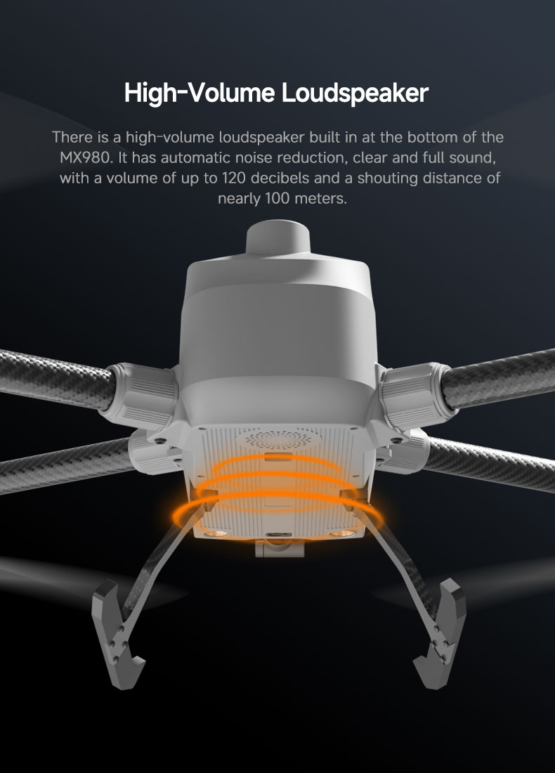 SKYDROID MX980 Folding Multifunctional Logistics Drone Maximum Load Capacity of 5KG High-Precision RTK 8KM Delivery Drone