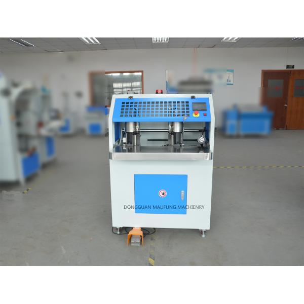 Máquina de corte de canto redondo de cabeçote duplo pneumático MF-DCM470