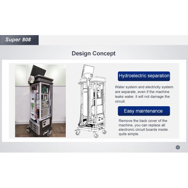 1600W машина 755 лазера Альма 10 Адвокатур оборудование красоты лазера диода 808 1064nm