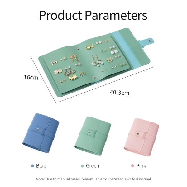 Travel Friendly Portable Jewelry Organizer Bag With PU And Rhinestone Material