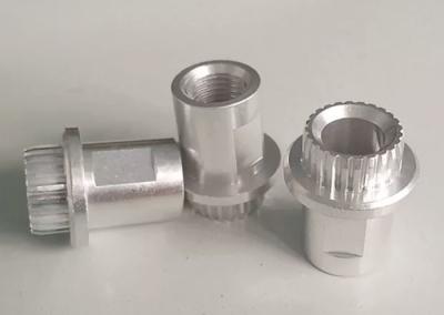 2A12 6061 Aluminium Turning Parts Connector With Knurled Head