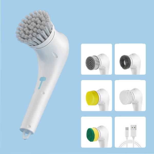 Replaceable Brush Heads Handheld Cleaning Brush for Electric Spin Scrubber in Kitchen