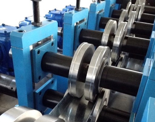 PLC Control Stud And Track Roll Forming Machine , Full Automatic Stud Making Machine