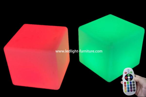 RGB Colorful Led Cube Chair Outdoor Light Up Patio Furniture For Party Events