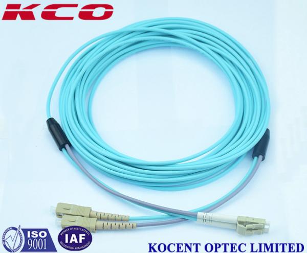 OM3 OM4 OM5 LC Duplex Fiber Optic Patch Cord / Armoured Fibre Optic Cable