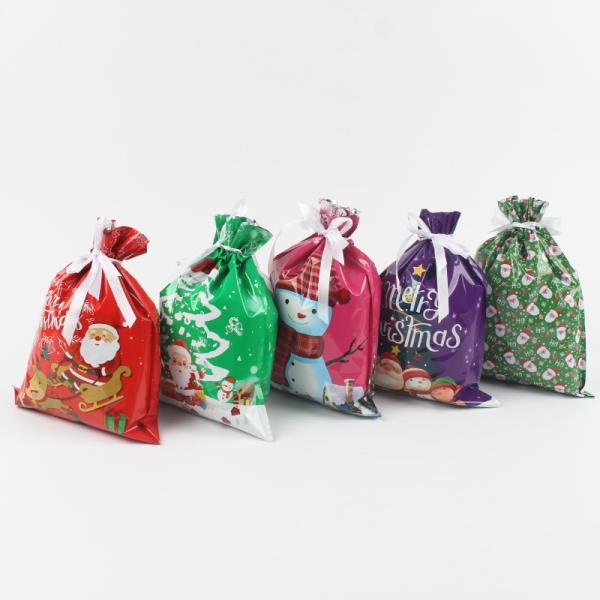 Recycled Materials Custom Digital Printing Foil Plastic Christmas Gift Packaging Bags