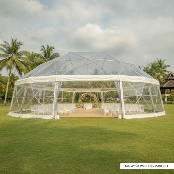 Aluminum Alloy Party Marquee Tent Waterproof PVC Roof Cover for Malaysia Outdoor Wedding Ceremonies Receptions