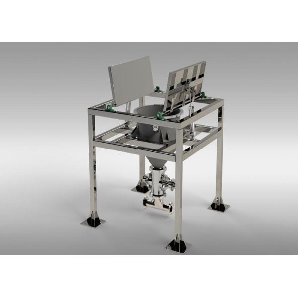 Stainless Steel Pneumatic Conveyor Equipments / Ton Bag Unpacking Equipments