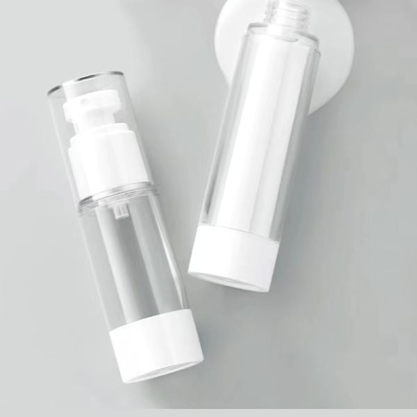 Wholesale Plastic 15ml 30ml 50ml Airless Pump Bottles with Vacuum Fine Mist Sprayer and Lotion Pump