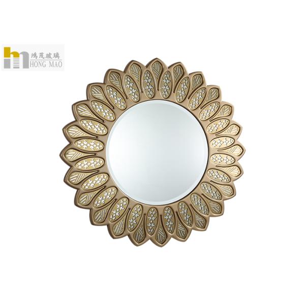 Luxury Round Glass Venetian Mirror , Decorative Vanity Mirror For Makeup Dressing