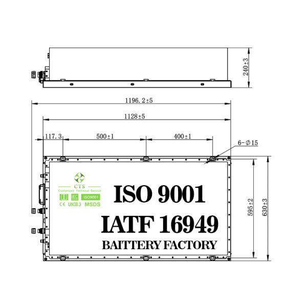 CTS 600V 700V 800V LiFePO4 Battery Pack for Farm Machinery Harvest Equipment