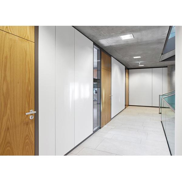 3mm Thickness Aluminum Frame Solid All Steel Office Partition Wall For Commercial Room Customized Size Fire Protection