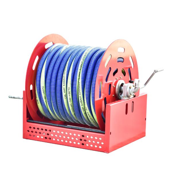 Key words Large 100meter Manual Retractable Fuel Hose Reel for Oil Fields in Customized Color
