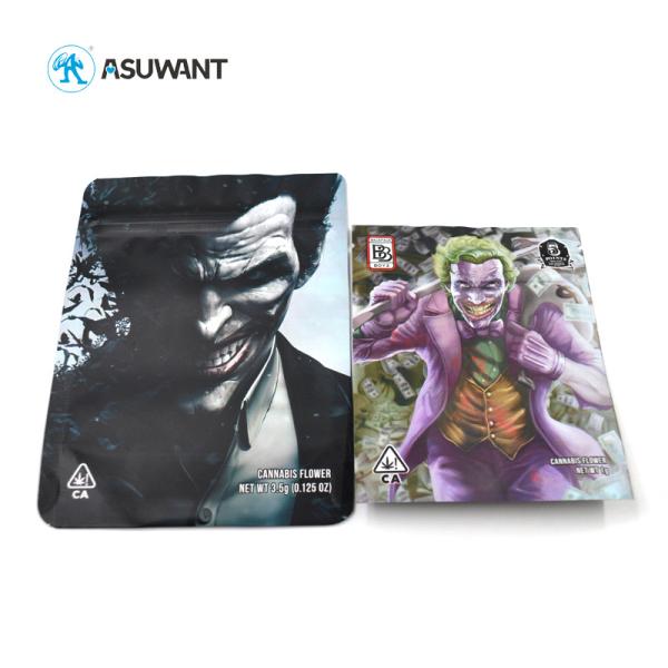 Custom Cookie Packaging Mylar Food Bags Edible Medical Cannaburst 3.5g