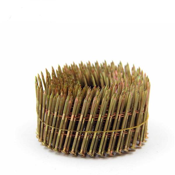 Mexico factory high quality 15 degree wire coil nails Screw Ring Smooth shank pallet coil nails