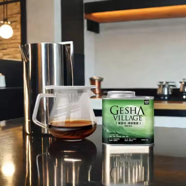 Boîte en ferraille de grains de café de qualité alimentaire de luxe imprimée sur mesure boîte étanche à l'air de café boîtes de thé boîtes de dégazage de soupape d'étanchéité ronde boîte de café