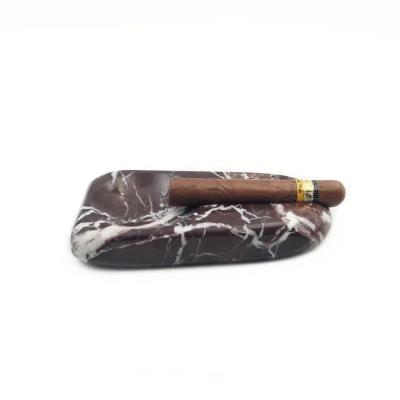 Cenicero Rectangular de Mármol Rosso Levanto Personalizado Elegante con Material Premium