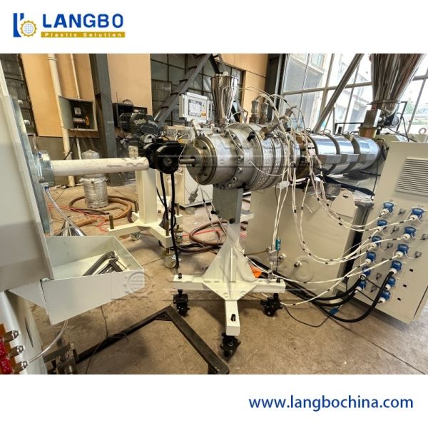 PVC Sewer Drainage Plastic Pipe Cable Duct Water Supply Solid Wall Extrusion Making Machine