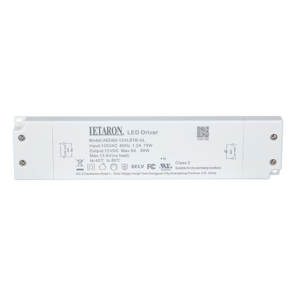Constant Voltage Slim Led Driver 12v 60w For Mirror Lighting