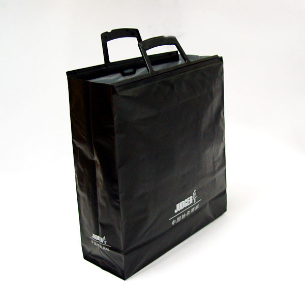 HDPE / LDPE Plastic Handle Bags Reinforced Insulation Environmental Protection